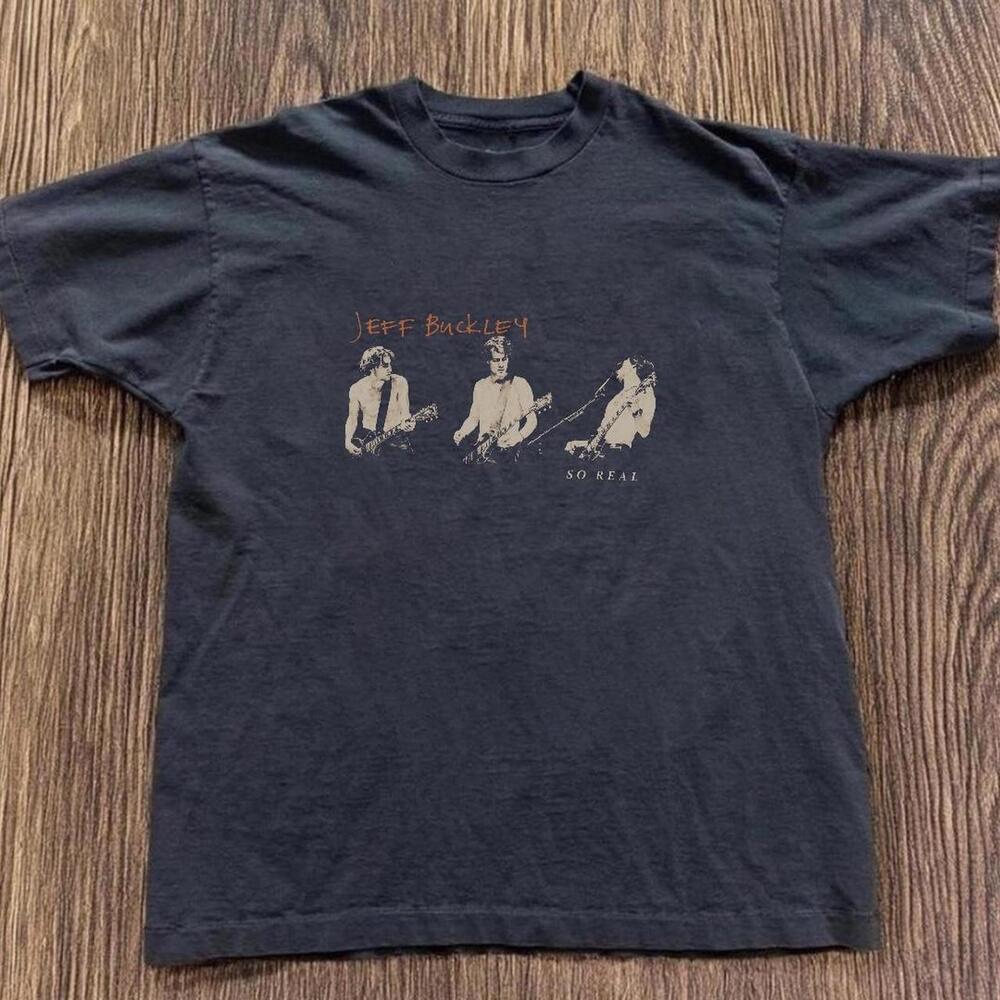 Gildan Men Black T-Shirt Jeff Buckley So Real Black T-Shirt
